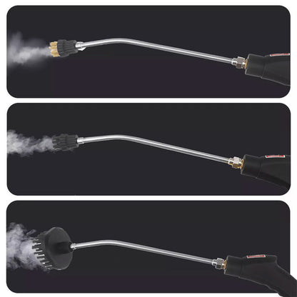 Компактний пароочисник для дому 2500Вт, 1.2л + 7 насадок / Парогенератор для прибирання / Паровий очищувач