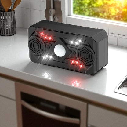 Ультразвуковий відлякувач мишей та комах, 3 режими, USB, Чорний / Репелент від комах з двома динаміками