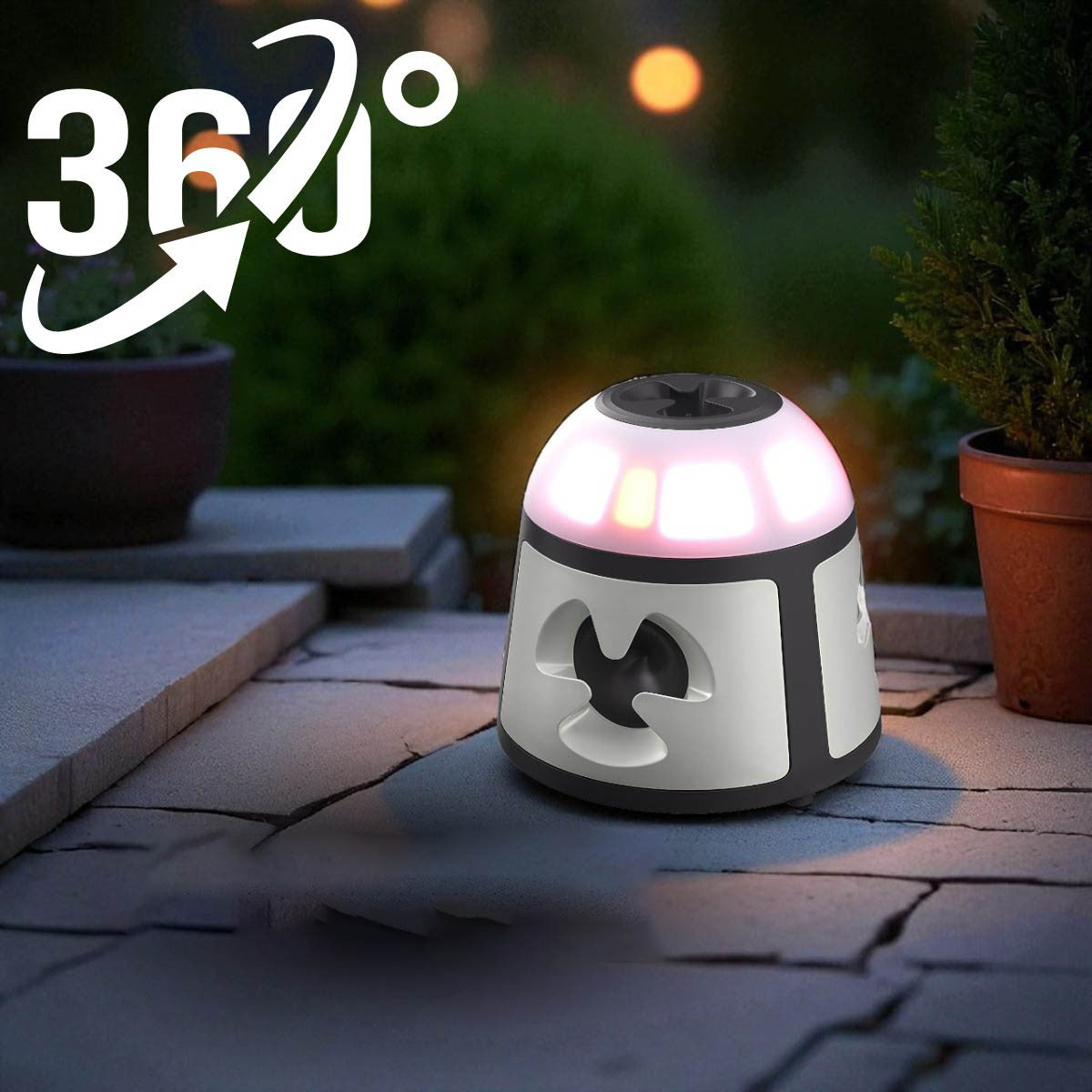 Ультразвуковий відлякувач для мишей та щурів 360°, 4 режими роботи, Сірий / Вуличний відлякувач гризунів та комах