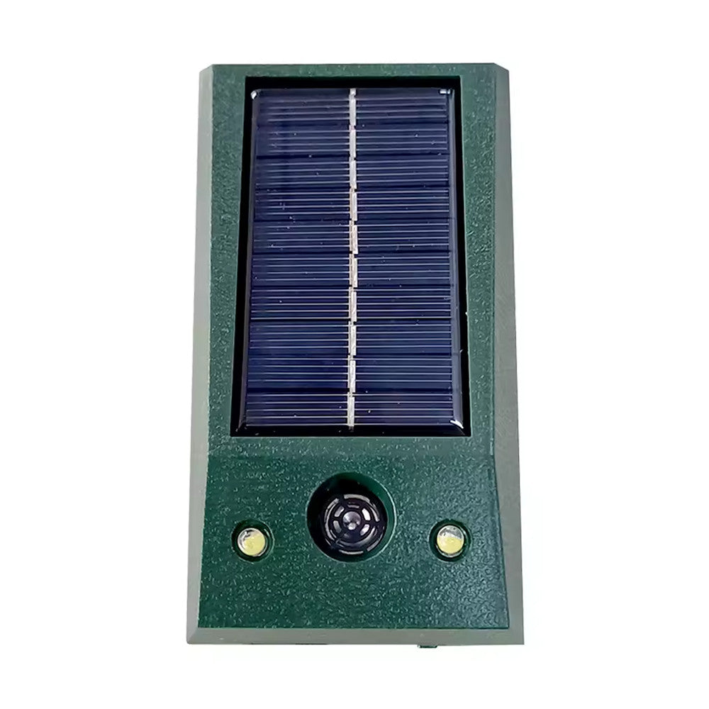 Ультразвуковий відлякувач на сонячній батареї, з USB, Зелений / Відлякувач шкідників / Відлякувач кротів