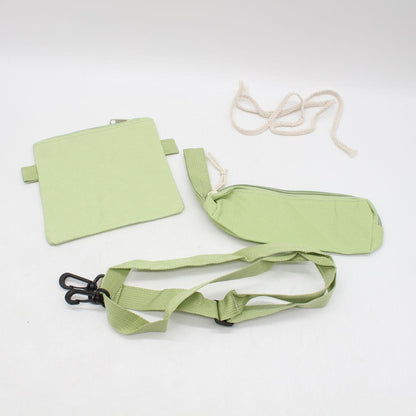 Шкільний набір: Рюкзак, сумка, шоппер, зелений, пенал / Комплект сумок / Рюкзак з сумками