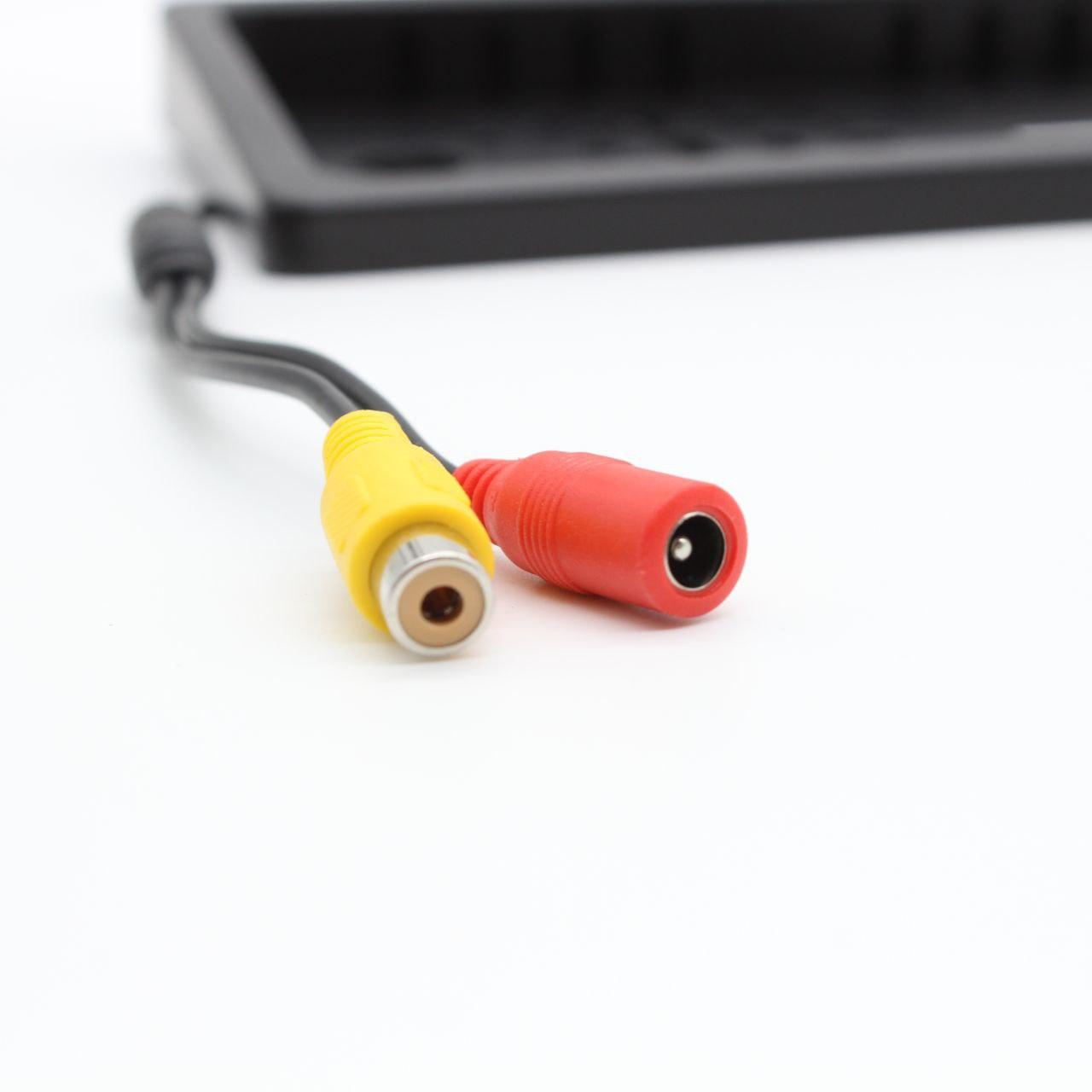 Камера заднього виду в рамці номера 4LED Black, з підсвічуванням / Рамка для номера з камерою / Тримач номера