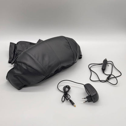 Роликовий масажер для спини та шиї Massager of Neck Kneading, Чорний / Масажна накидка