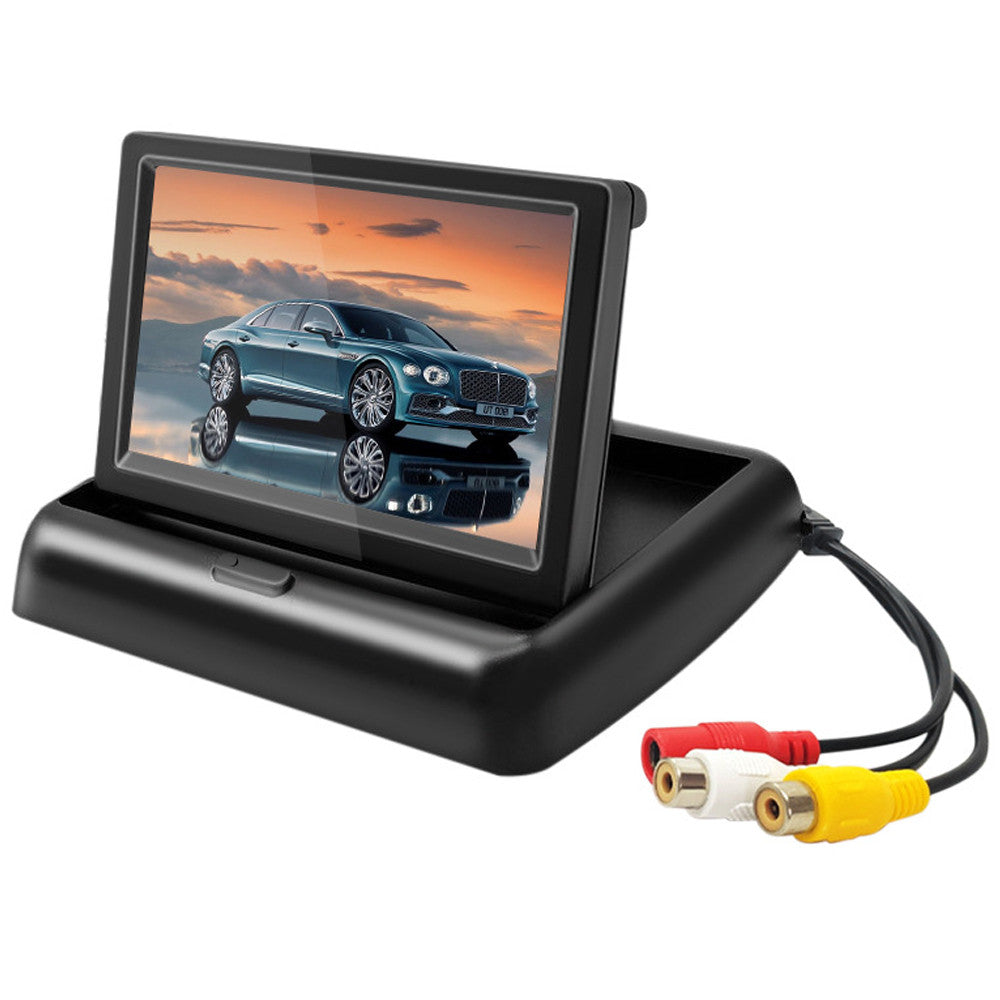 Складаний монітор для камери заднього виду 4.3" 12V-24V / Автомобільний монітор / Екран для камери в машину