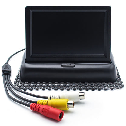 Складаний монітор для камери заднього виду 4.3" 12V-24V / Автомобільний монітор / Екран для камери в машину