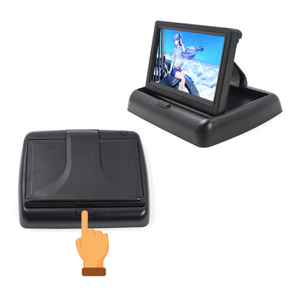 Складаний монітор для камери заднього виду 4.3" 12V-24V / Автомобільний монітор / Екран для камери в машину