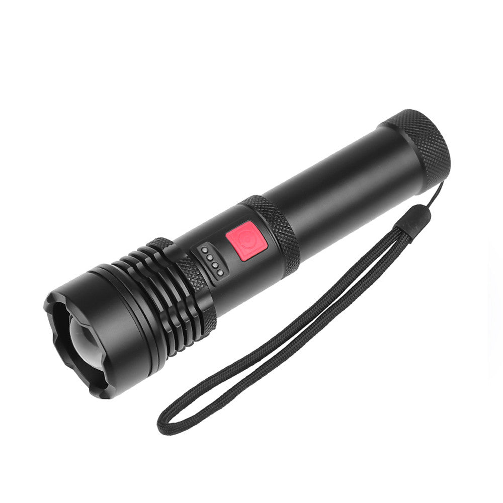 Ліхтарик ручний акумуляторний, від USB, Bailong BL X72 P50, Чорний / Світлодіодний LED ліхтар / Ліхтарик на акумуляторі