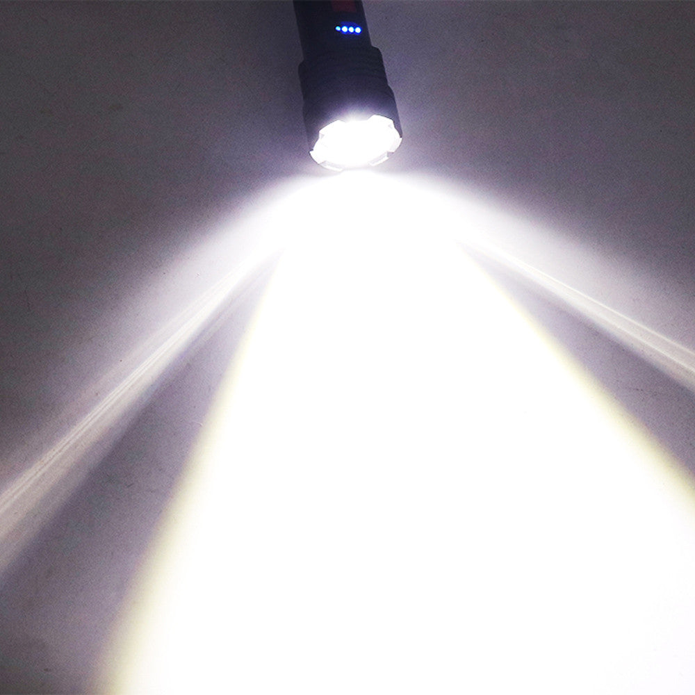 Ліхтарик ручний акумуляторний, від USB, Bailong BL X72 P50, Чорний / Світлодіодний LED ліхтар / Ліхтарик на акумуляторі