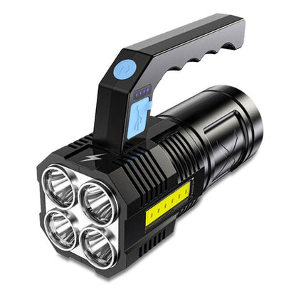 Світлодіодний ручний ліхтар 1200 мАг, 4LED, від USB Multi Fuction Portable Lamp, Чорний / Ліхтарик водонепроникний