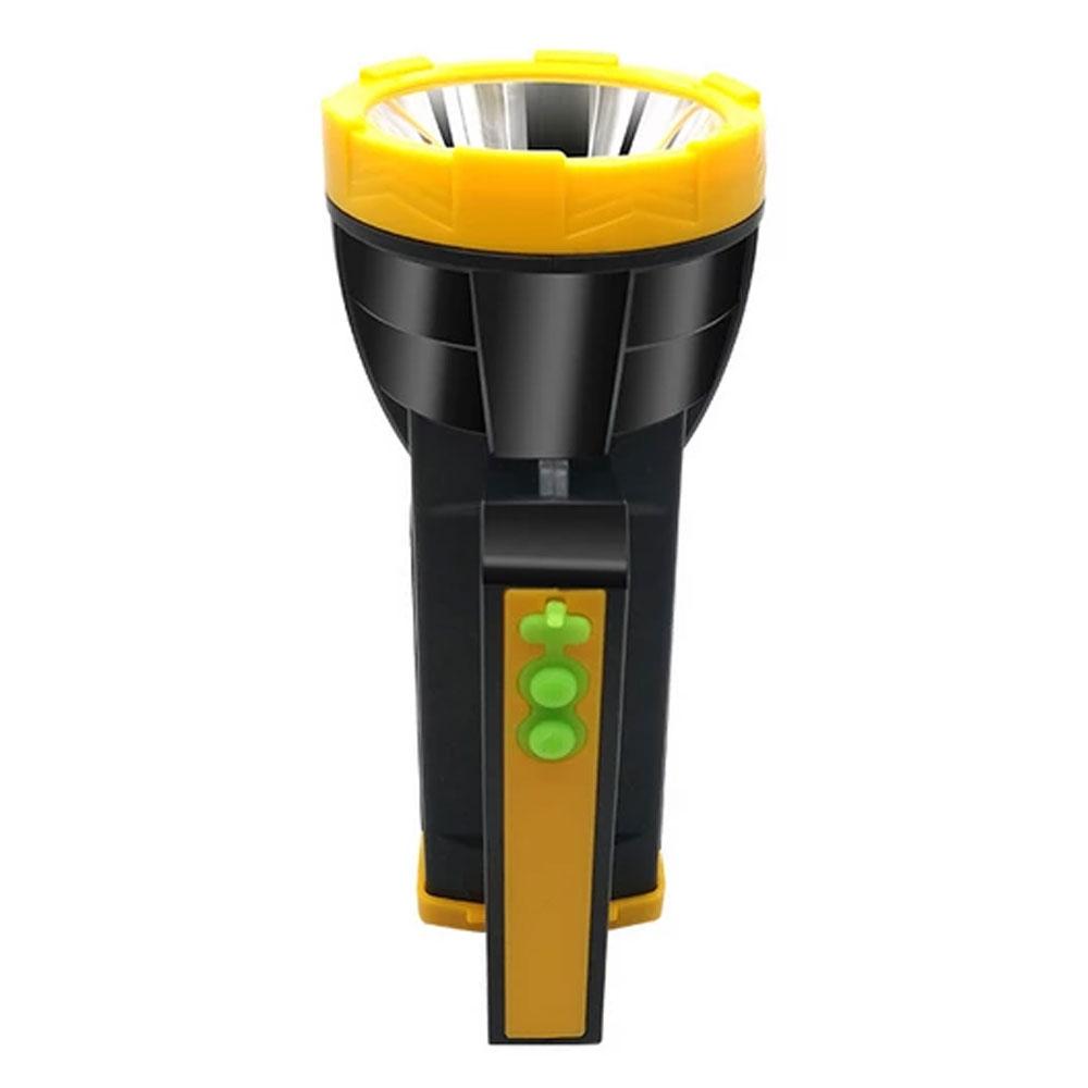 Ручний ліхтар-прожектор на акумуляторі 1200 mAh, USB, XO-YH02, Чорно-жовтий / Переносний акумуляторний ліхтарик LED