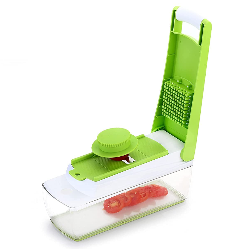 Овочерізка для нарізки овочів та фруктів, NICER DICER, Зелений / Подрібнювач продуктів / Мультирізка універсальна