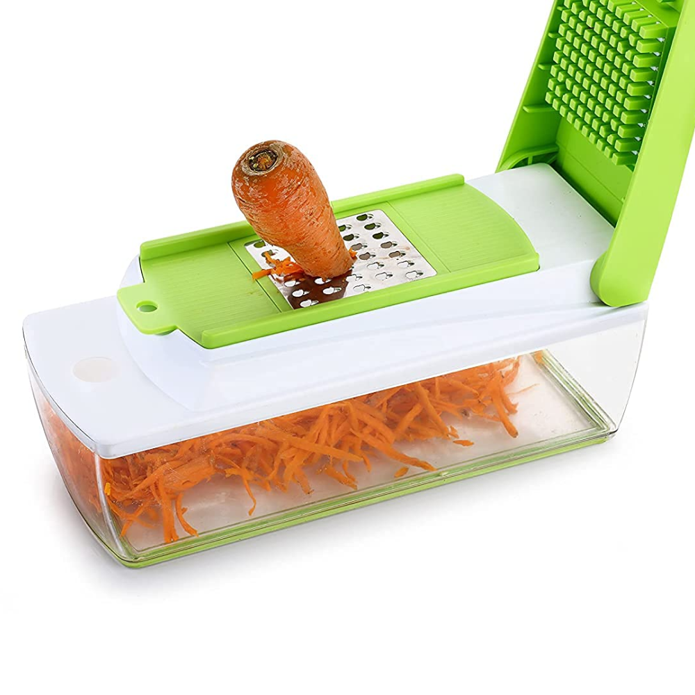 Овочерізка для нарізки овочів та фруктів, NICER DICER, Зелений / Подрібнювач продуктів / Мультирізка універсальна