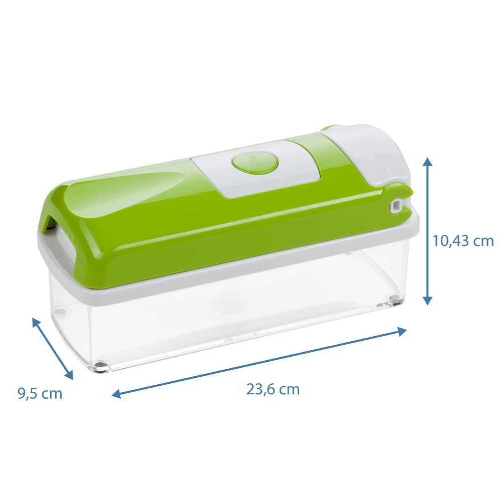 Овочерізка для нарізки овочів та фруктів, NICER DICER, Зелений / Подрібнювач продуктів / Мультирізка універсальна