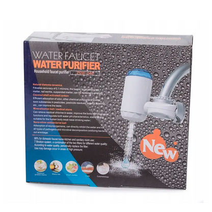Фільтр-насадка на кран для очищення води Water Purifier ZSV-040, Біла / Очисний фільтр для водопроточної води