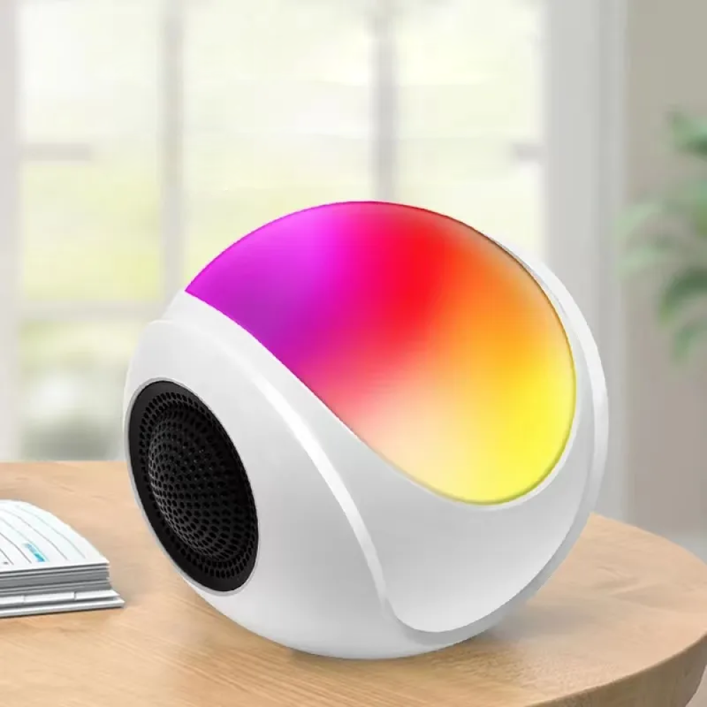 Нічник RGB LIGHT з bluetooth колонкою та підтримкою FM/SD карт / Настільна акумуляторна лампа
