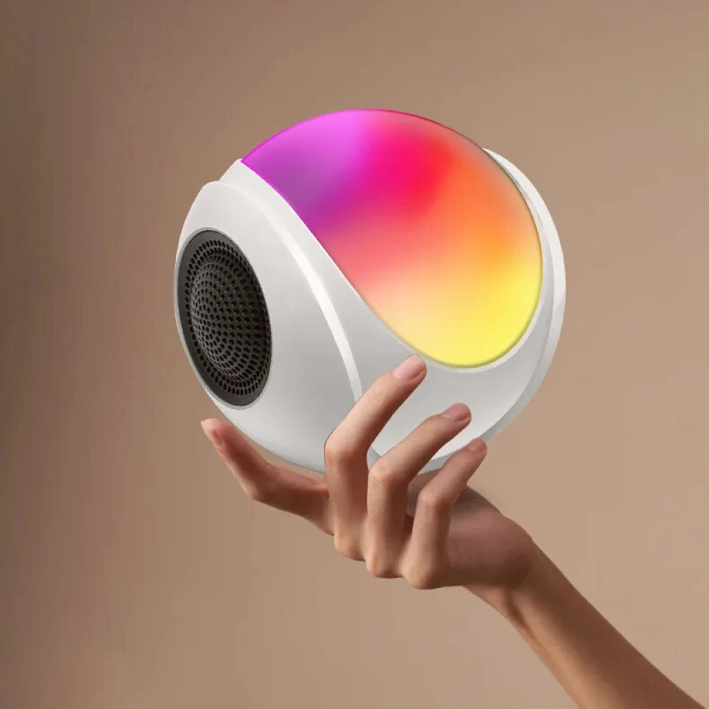 Нічник RGB LIGHT з bluetooth колонкою та підтримкою FM/SD карт / Настільна акумуляторна лампа