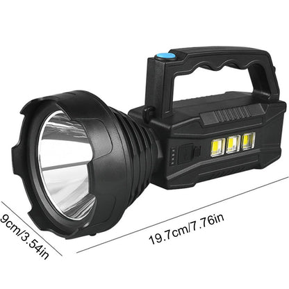 Ліхтар акумуляторний CX-8809 Multifunction Searchligh із сонячною панеллю, Чорний / Ручний світлодіодний прожектор