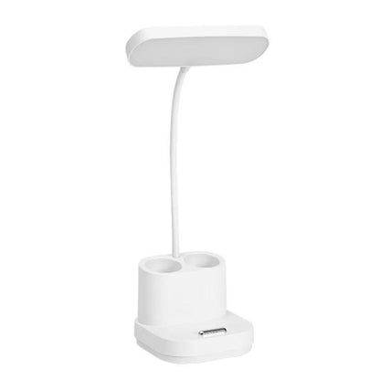 Акумуляторна настільна лампа з USB, 40 LED, DIGAD 1958, Білий / Гнучка світлодіодна лампа на акумуляторі