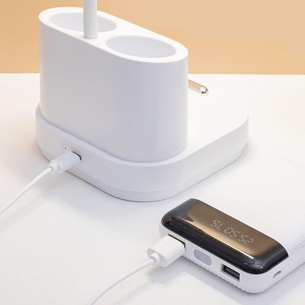 Акумуляторна настільна лампа з USB, 40 LED, DIGAD 1958, Білий / Гнучка світлодіодна лампа на акумуляторі