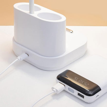 Акумуляторна настільна лампа з USB, 40 LED, DIGAD 1958, Білий / Гнучка світлодіодна лампа на акумуляторі