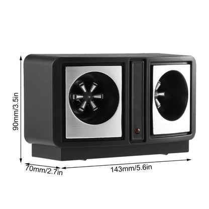 Ультразвуковий відлякувач гризунів і комах до 200 м², Dual Sonic, Чорний / Відлякувач комарів і мишей