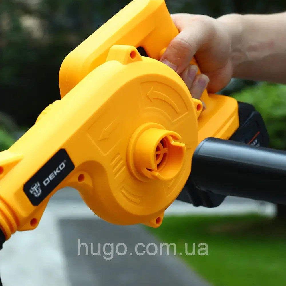 Акумуляторна повітродувка пилосос 2в1 з мішком для пилу, BLOWER LY-4, Синій / Бездротовий садовий пилосос-дуйка