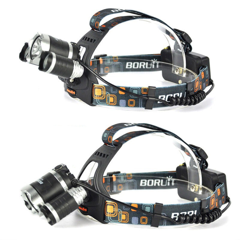 Ліхтарик налобний світлодіодний на акумуляторі Bailong RJ 3000 / Потужний акумуляторний ліхтар на лоб