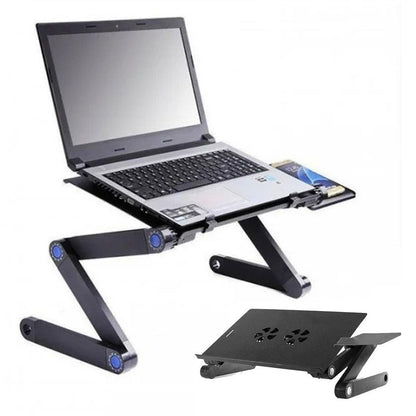 Столик розкладний для ноутбука T8 з охолодженням / Столик трансформер для ноутбука з вентилятором