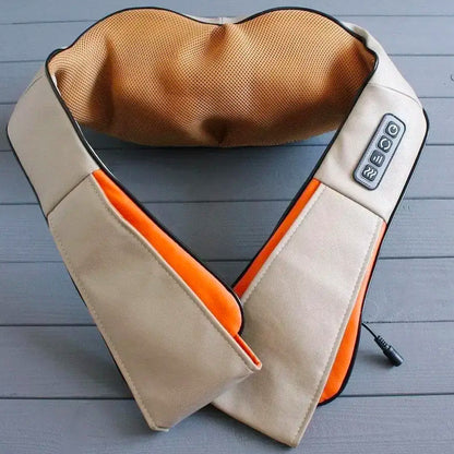 Роликовий масажер для спини та шиї Massager of Neck Kneading / Масажна накидка / Масажер роликовий