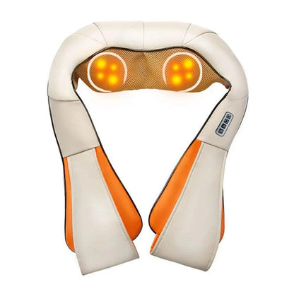 Роликовий масажер для спини та шиї Massager of Neck Kneading / Масажна накидка / Масажер роликовий