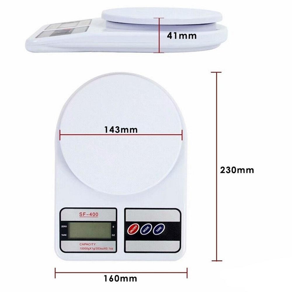 Ваги кухонні до 10 кг, MS-400, на батарейках / Електронні настільні ваги для кухні з плоскою платформою