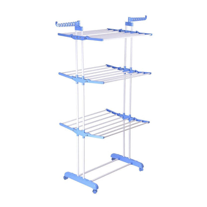 Складна сушарка для білизни до 50 кг (172х73х64см) Garment Rack With Wheels / Багатоярусна вішалка для одягу