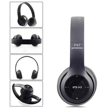Бездротові Bluetooth навушники P47 з плеєром та microSD / Повнорозмірні накладні навушники з мікрофоном