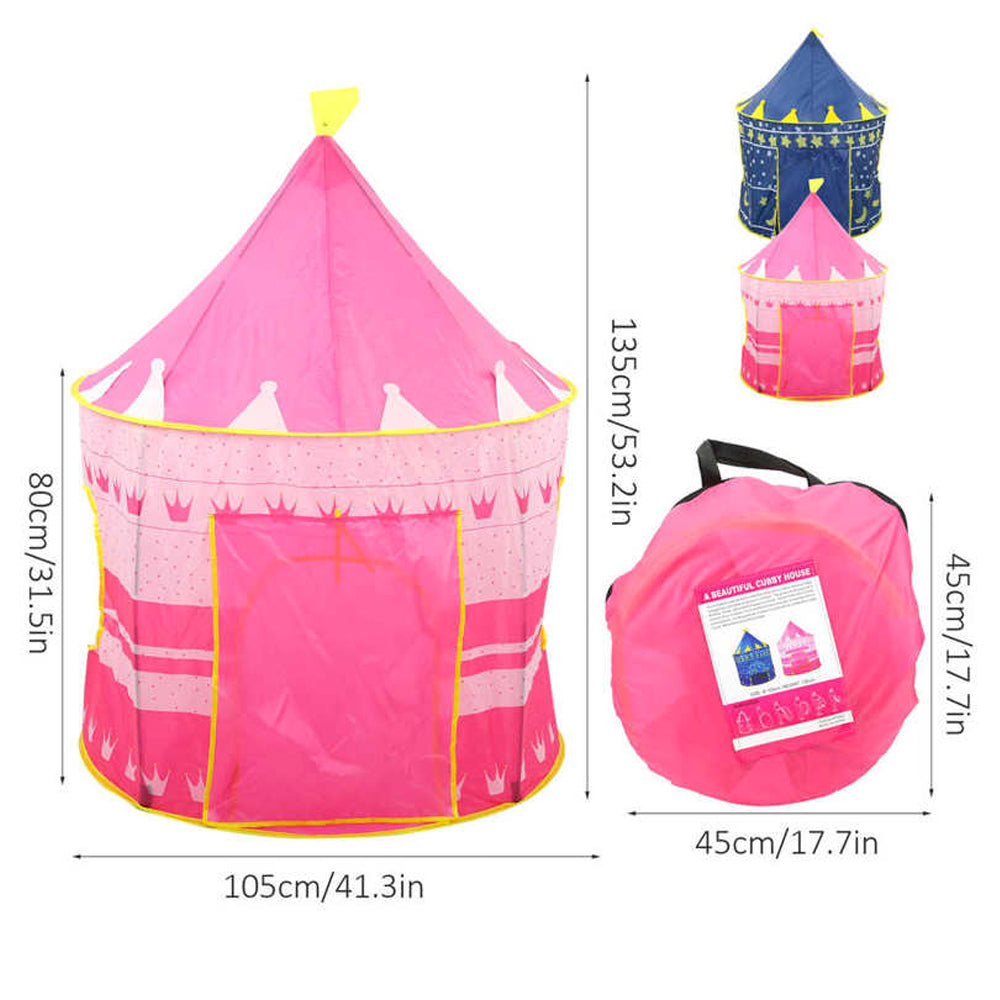 Дитячий ігровий намет "Замок принцеси" (135х105х105 см), Рожевий / Ігровий будиночок для дітей