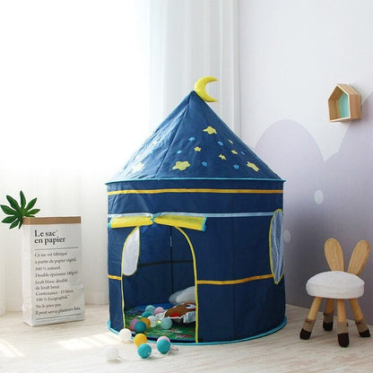 Дитячий ігровий намет "Замок принцеси" (135х105х105 см), Синя / Ігровий будиночок для дітей