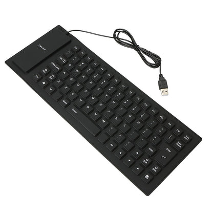 Гнучка клавіатура гумова для ноутбука та ПК USB FLEXIBLE KEYBOARD X3 / Дротова клавіатура