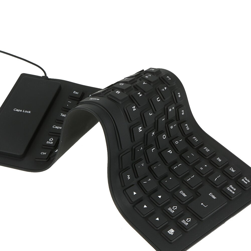 Гнучка клавіатура гумова для ноутбука та ПК USB FLEXIBLE KEYBOARD X3 / Дротова клавіатура