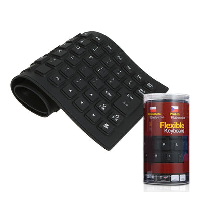 Гнучка клавіатура гумова для ноутбука та ПК USB FLEXIBLE KEYBOARD X3 / Дротова клавіатура