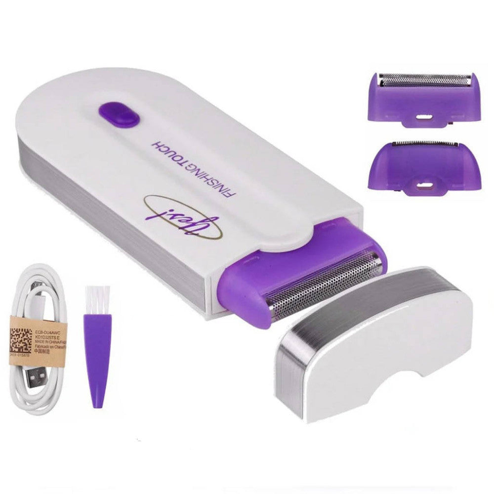 Епілятор з датчиком дотику, від USB, Finishing Touch / Жіночий тример / Бритва-депілятор для ніг