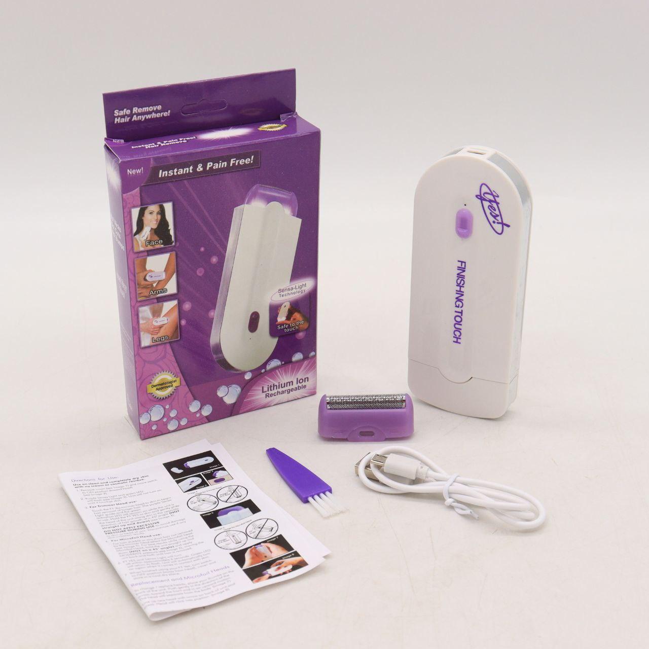 Епілятор з датчиком дотику, від USB, Finishing Touch / Жіночий тример / Бритва-депілятор для ніг