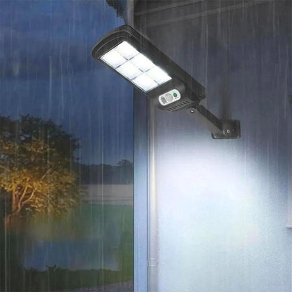 Вуличний ліхтар на сонячних батареях, 2200mAh + пульт, Solar Light BK120-6COB / Світлодіодний прожектор на стовп