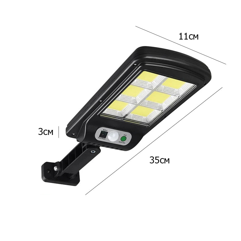 Вуличний ліхтар на сонячних батареях, 2200mAh + пульт, Solar Light BK120-6COB / Світлодіодний прожектор на стовп