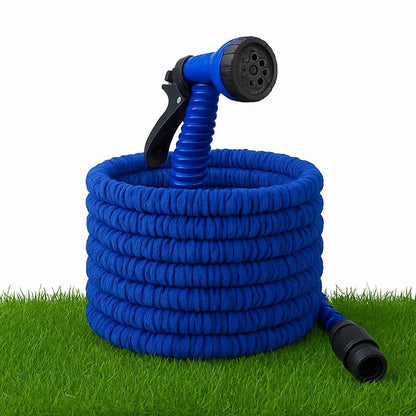 Шланг для поливу 15 м + розпилювач, V-HOSE / Садовий шланг що розтягується / Поливальний шланг