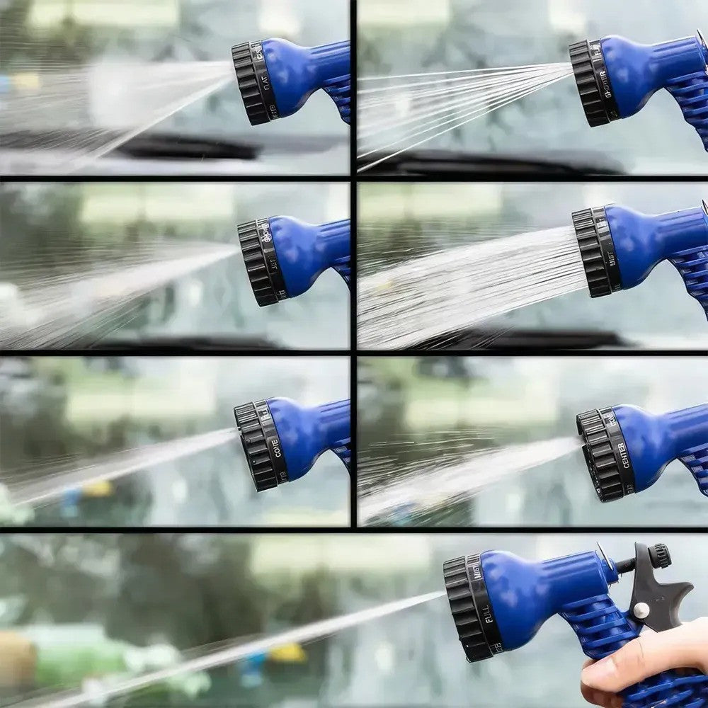 Шланг для поливу 15 м + розпилювач, V-HOSE / Садовий шланг що розтягується / Поливальний шланг