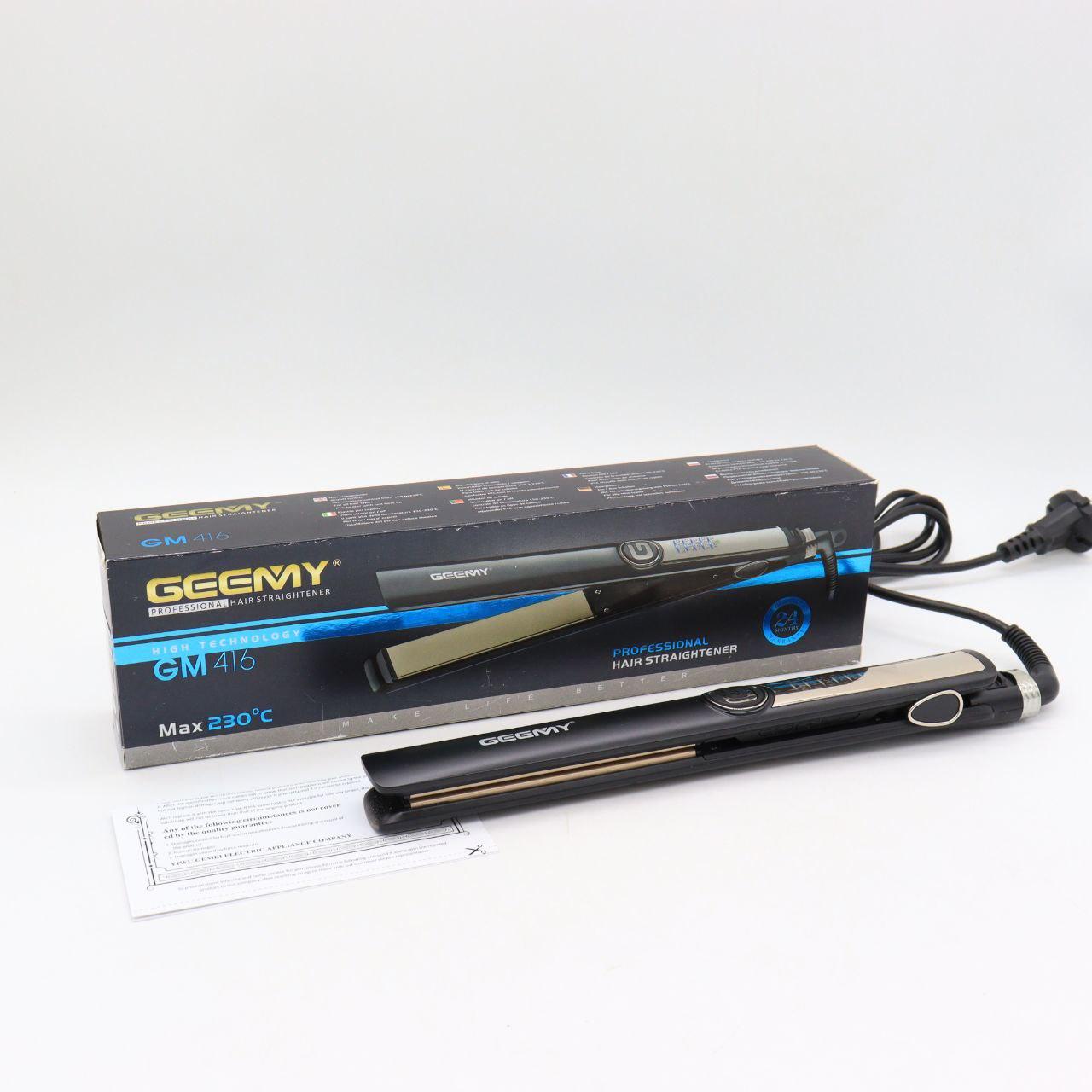 Випрямляч для волосся 5 режимів, GEEMY GM 416, Чорна / Праска для волосся / Плойка для волосся