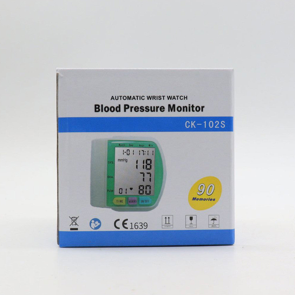 Тонометр цифровий на зап'ясті Automatic Blood Pressure CK-102S / Автоматичний вимірювач тиску