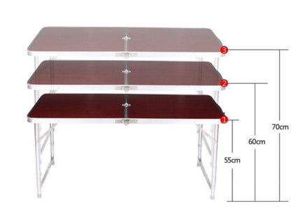 Розкладний стіл для пікніка з 4-ма стільцями, 120x70x60см / Стіл туристичний / Складаний столик