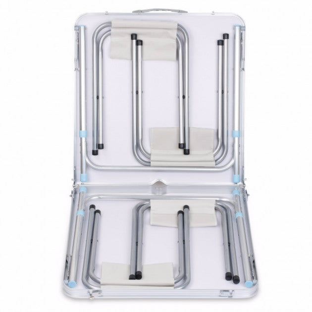 Розкладний стіл для пікніка з 4-ма стільцями, 120x70x60см / Стіл туристичний / Складаний столик