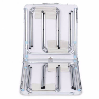 Розкладний стіл для пікніка з 4-ма стільцями, 120x70x60см / Стіл туристичний / Складаний столик