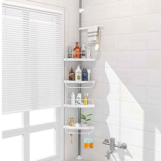Кутова телескопічна полиця для ванної кімнати (260х33см) Multi Corner Shelf GY-188 / Полиця в ванну кімнату, етажерка